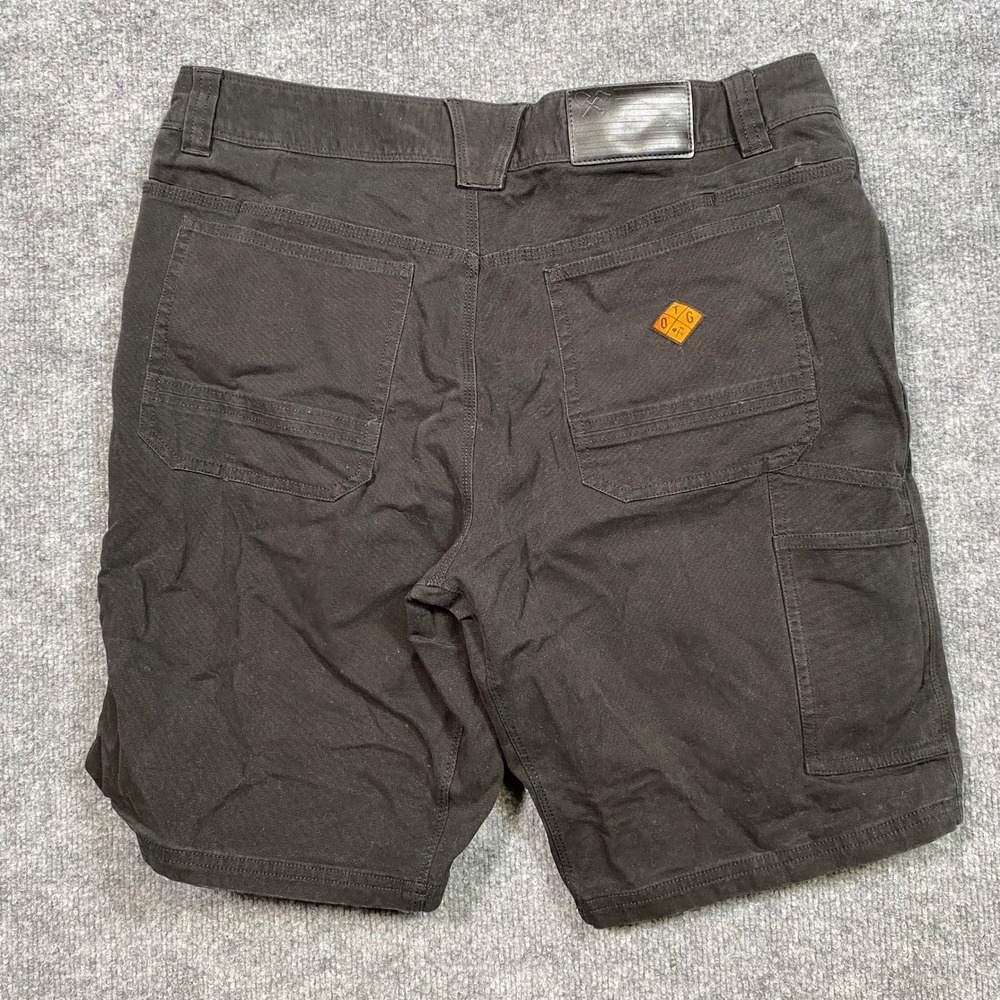 Off The Grid Havok 10" Utility Shorts Mens 34 Black Cotton Stretch Tactical Moto